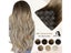 Full Shine Seamless Clip In Hair Extensions Remy Human Hair 8Pcs 100g 80g Hair Carousel 3