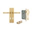 Iver Verona Door Lever on Rectangular Backplate Entrance Kit Key/Key Carousel 1