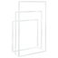 Freestanding Towel Rack White 48x24x79 Cm Iron Tatbko Carousel 5