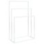 Freestanding Towel Rack White 48x24x79 Cm Iron Tatbko Carousel 7