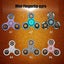 Triangle Hand Spinner Anti-stress Comfortable Hand Feeling Finger Helix Toy Carousel 3