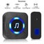 Wireless DoorBell Waterproof Battery Operated Loud Chime Doorbell Wireless black Carousel 4