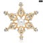 Sparkle In Winter Snowflake Brooches With 2 Colour Rhinestones Carousel 1