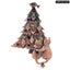 Vintage Christmas Tree Brooch Couple Cats Girls Carousel 1