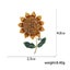 Sunflower Brooch Rhinestone Lapel Pin For Womens Clothing Carousel 3