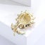 Sunflower Brooch Rhinestone Lapel Pin For Womens Clothing Carousel 5