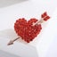 Red Heart Brooch Pin Love Carousel 6