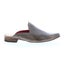 Bed Stu Brenda Womens Gray Leather Slip On Mule Flats Shoes Carousel 2