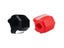 2Pcs Jaw Exerciser Silicone Jawline Shaper Facial Exerciser - Black+Red Carousel 1