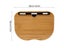 Laptop Desk With Pillow Cushion Bamboo Wood Stand For 15.6 Inch Laptops Tablets Carousel 5