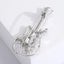 Guitar Brooch Pin Punk Spirit Hollow Out Design Rhinestone Accents Carousel 4