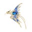 Crystal Phoenix Bird Brooch 5 Colour Enamel Beauty Pin Carousel 5