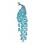 Peacock Brooch Rhinestone Tassel Tail Bird Pin Carousel 4