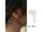 1 PC Punk Ear Clip Long Tassel Earrings For Women Zircon Ear Cuff Earring Ear Carousel 2