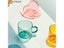 Heat Resistant Glass Colorful Coffee Glasses With Handle Household Milk Carousel 5