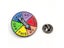 Turntable Lapel Pin With Rotating Arrows Wheel Of Fortune Pin Colourful Carousel 6