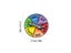 Turntable Lapel Pin With Rotating Arrows Wheel Of Fortune Pin Colourful Carousel 8