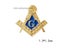 Masonic Smaller Lapel Pins Badge Mason Freemason FORGET ME NOT Sun Past Master Carousel 5