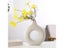 Nordic Vase Circular Hollow Ceramic Donuts Flower Pot For Home Decoration Carousel 7