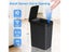Bathroom Touchless Trash 12L Motion Sensor-Activated Trash Can With Lid Carousel 3