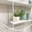 Kanada Round Shelf in White Carousel 2