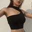 Sexy Women Summer Hollow Crop Tops Halter Sleeveless Tops Slim Fit Carousel 4