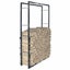 Firewood Rack Black 80x25x150 Cm Steel Xnlxnk Carousel 1