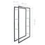 Firewood Rack Black 80x25x150 Cm Steel Xnlxnk Carousel 7