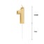 Cake Topper Cake Decorating Cupcake candle Gold #1 *Local Clearance* Carousel 3
