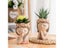 Nordic Flower Pots Cute Girl Decorative Planters Succulents Cactus Flower Pot Carousel 4