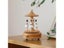 Wind Up Musical Box Wooden Music Box Wood Crafts Retro Birthday Gift Vintage Carousel 5