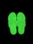 Brand new!! Kid's Sandals "Gyosan" Night light GREEN size UK 2L (JP 21cm) Carousel 5