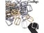 10pcs Metal Slides Tri-Glides Wire-Formed Roller Pin Buckles Slider Adjuster Carousel 4