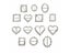 10pcs/Set Variety Rhinestone Buckles For Wedding Invitation Hair Accessories Carousel 3