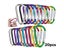 10/20PCS 5# Carabiner Keychain Alluminum D-ring Multi Colors Clip Carousel 3