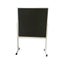 600mm High Double Sided Pinboard with Brushed Nylon Fabric on Stand with Whee... Carousel 2