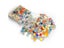 50pcs 1cm Creative Art Mixed Color Mosaic Pieces Crystal Multi Blend Color Carousel 4