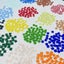 50pcs 1cm Creative Art Mixed Color Mosaic Pieces Crystal Multi Blend Color Carousel 5
