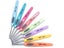 Delysia King 8 Pcs Set Sweater Crochet Needle Set 2.5 6mm Colorful Soft Plastic Carousel 6
