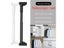 40-450CM White Shower Curtain Rod Stainless Steel Tension Telescopic Rod No Carousel 4