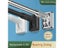 40-450CM White Shower Curtain Rod Stainless Steel Tension Telescopic Rod No Carousel 5