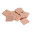 100Pcs Heatsink No Burr Red Copper Plate Cooler Heat Sink Thermal Pad Shim Carousel 3