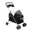 Pet Stroller Dog Cat Pram Foldable Carrier Large Travel 4 Wheels Pushchair Black Carousel 1