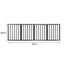 Wooden Pet Gate Dog Fence Retractable Barrier Portable Door 4 Panel Grey Carousel 4