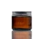 60ml Amber Glass Jar - with Aluminium Silver Lid Carousel 1