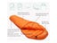 Warm White Goose Down Adult Mummy Sleeping Bag For Winter 4 Thicknesses Camping Carousel 6
