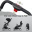 Black Easy Fold Lightweight Compact Baby Stroller Pram Travel Carry on Plane Carousel 8
