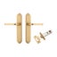 Iver Annecy Door Lever on Shouldered Backplate Passage Kit Carousel 1