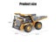 1:24 9CH RC Alloy Dump Truck Car Engineering Vehicle Forklift Heavy Excavator Carousel 7