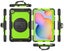 Samsung Galaxy Tab S6 Lite 10.4 inch Hand Strap Stand Case-Black&Green Carousel 6